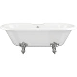 Aquarius Bathrooms Roll Top and Slipper Freestanding Bath Aquarius Timeless Freestanding Double Ended Bath With Chrome Feet