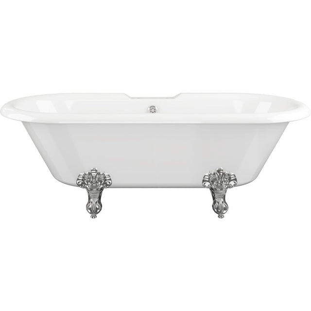 Aquarius Bathrooms Roll Top and Slipper Freestanding Bath Aquarius Timeless Freestanding Double Ended Bath With Chrome Feet