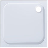 Aquarius Bathrooms Square Shower Tray 900 x 900mm Aquarius Pluvia 45mm Stone Resin Square Shower Tray