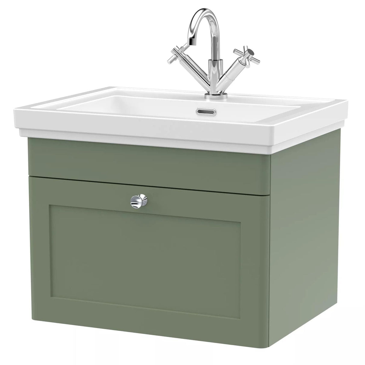 Aquarius Wall Mounted Vanity Unit Aquarius Leighton 600mm Wall Mounted One Drawer Vanity Unit with Basin