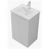 Aquarius Bathrooms Vanity Unit Aquarius Halite Waterproof White Vanity Unit and 1TH Basin