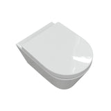 Aquarius Bathrooms Wall Hung Toilet Aquarius Emma Rimless Wall Hung Toilet with Soft Close Seat