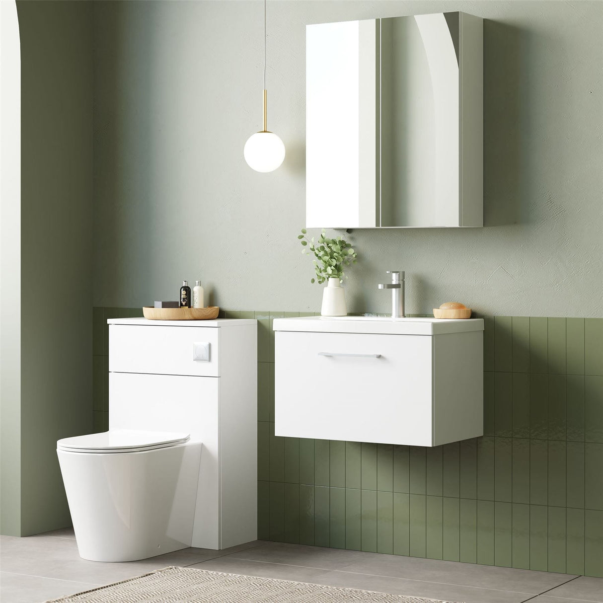 Aquarius Wall Mounted Vanity Unit Aquarius Brisbane 600mm Wall Hung 1 Drawer Vanity Unit with 1 Tap Hole Mid Edge Basin