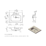 Aquarius Bathrooms Wall Mounted Vanity Unit Aquarius Contour 615mm Wall Mounted One Drawer Vanity Unit with Basin