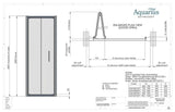 Aquarius Pluvia 8mm Bifold Shower Door in Silver