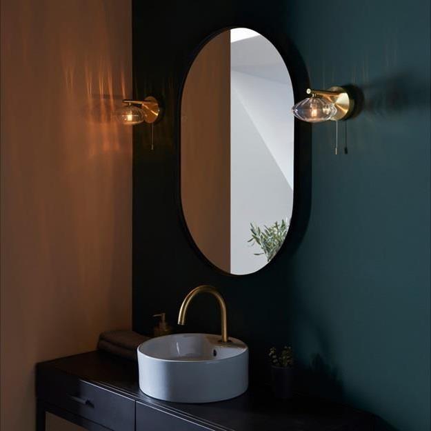 Aquarius Lumen Angel Single Wall Light in Brushed Brass