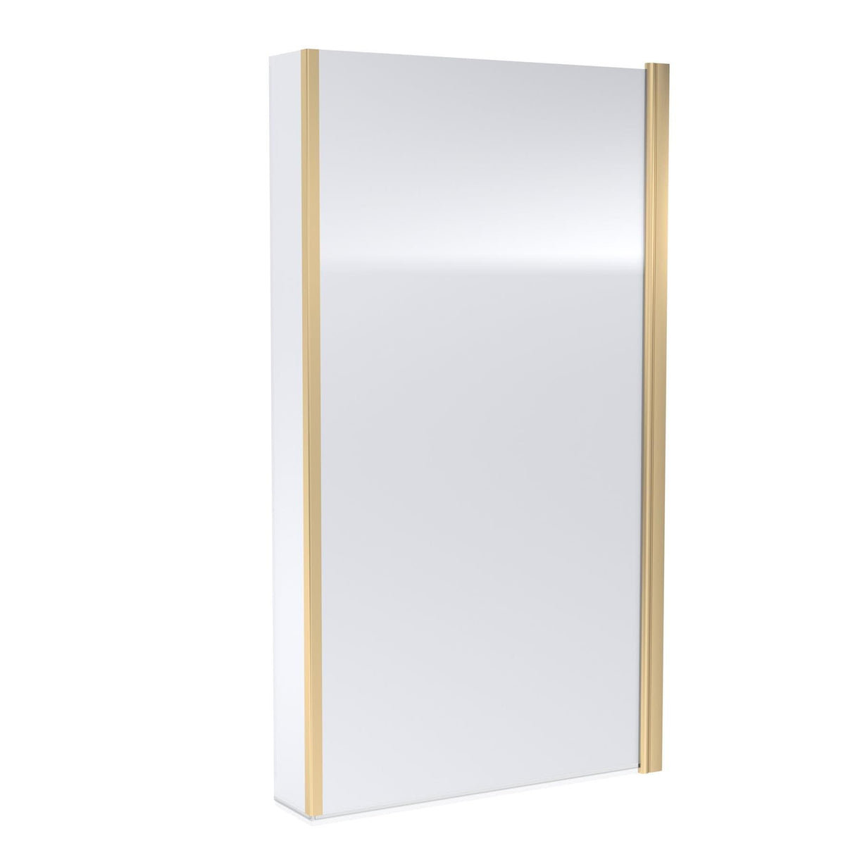 Aquarius Bathrooms Bath Screen Aquarius LevAqua L-Shaped 6mm Hinged Bath Screen with Fixed Return