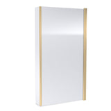 Aquarius Bathrooms Bath Screen Aquarius LevAqua L-Shaped 6mm Hinged Bath Screen with Fixed Return