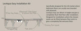 Aquarius Bathrooms Wetroom Tray Aquarius LevAqua Wetroom Tray with Centre Drain Complete Kit