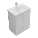 Aquarius Bathrooms Vanity Unit 600mm Aquarius Halite Waterproof White Vanity Unit and 1TH Basin