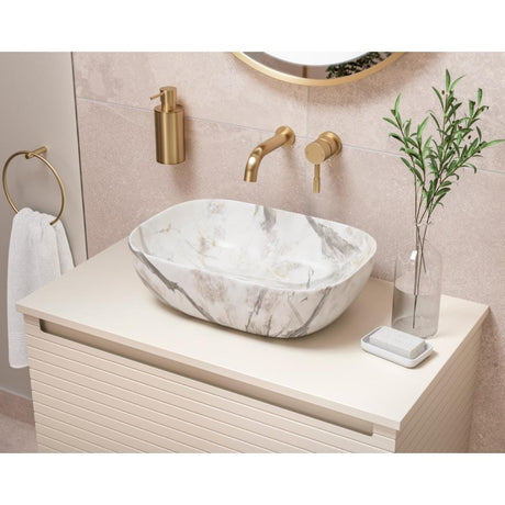 Aquarius Bathrooms Wall Mounted Vanity Unit Aquarius Contour 810mm Wall Mounted One Drawer Vanity Unit with Worktop