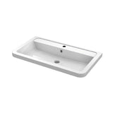 Aquarius Bathrooms Wall Mounted Vanity Unit Aquarius Seren 800mm Wall Mounted Two Drawer Vanity Unit with Basin