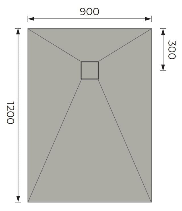 Aquarius Bathrooms Wetroom Tray Aquarius LevAqua Wetroom Tray with End Drain Complete Kit