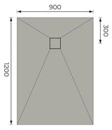 Aquarius Bathrooms Wetroom Tray Aquarius LevAqua Wetroom Tray with End Drain Complete Kit