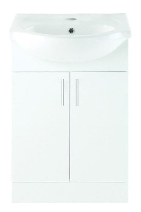 Aquarius Bathroom Suite Aquarius View 650mm Vanity Unit and Close Coupled WC Toilet Set AQVW2562