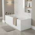 Aquarius Bathrooms Single Ended Bath 1500 x 700mm Aquarius Elter Single Ended Bath With Legs Set