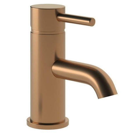 Aquarius Zanelli Mini Mono Basin Mixer Tap with Waste - Brushed Bronze
