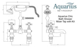 Aquarius Bathrooms Bath Shower Mixer Aquarius Chic Bath Shower Mixer Tap