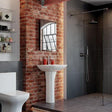 Aquarius Bathrooms Pedestal Basin Aquarius Sequoia 560mm Basin and Pedestal with 1 Tap Hole