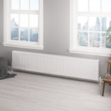 Aquarius Bathrooms Bathroom Heating 400 x 2000 Aquarius Type 22 Compact Panel Radiator in Gloss White