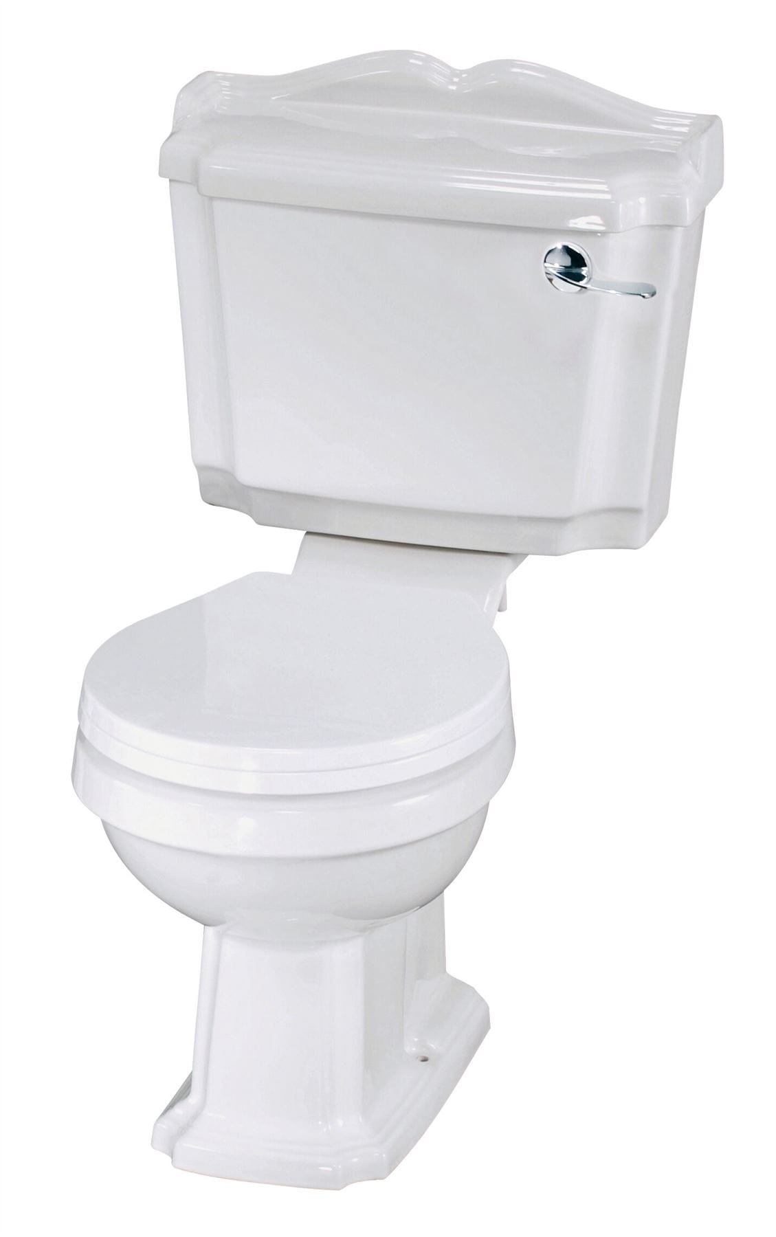 Aquarius Bathrooms Close Coupled Toilet Aquarius Ashford Traditional Close Coupled Toilet with Lever Flush and Seat