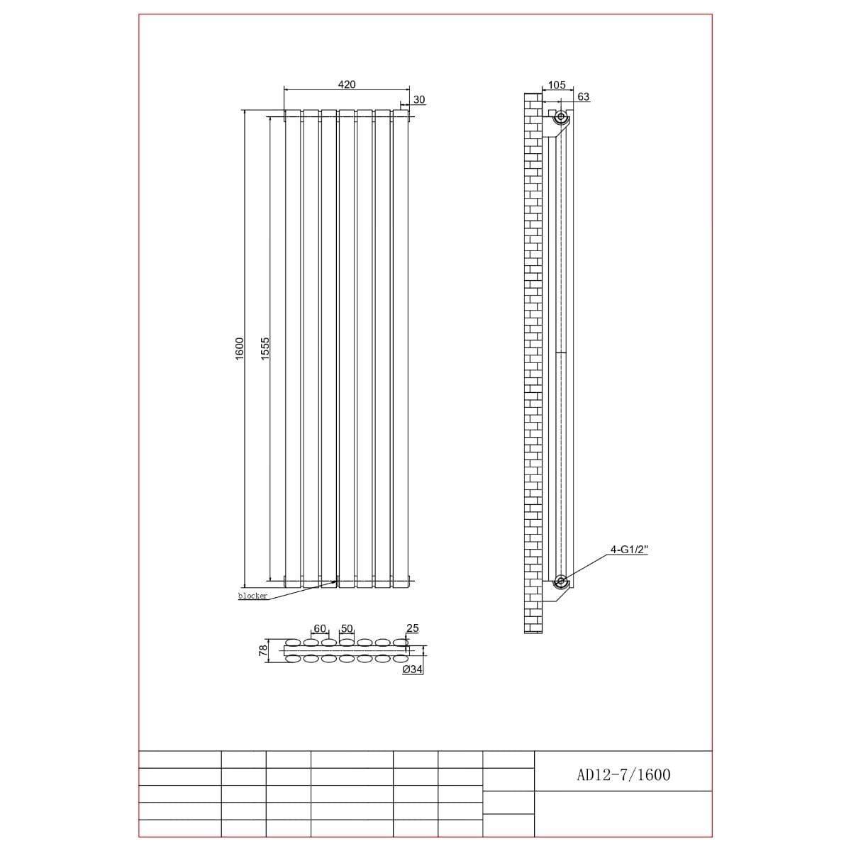 Aquarius Bathrooms Column Radiator Aquarius Athens Double Vertical Column Radiator