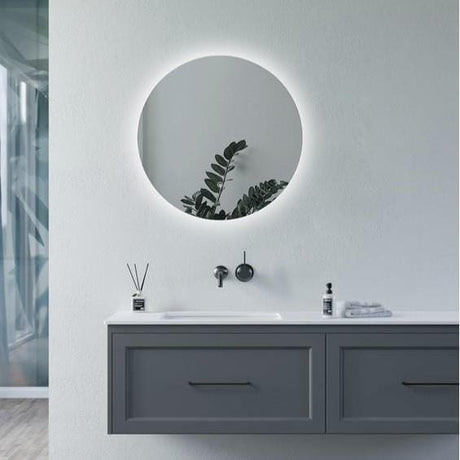 Aquarius Bathrooms Illuminated Mirror Aquarius Muse 500mm Round Back-Lit LED Illuminated Mirror