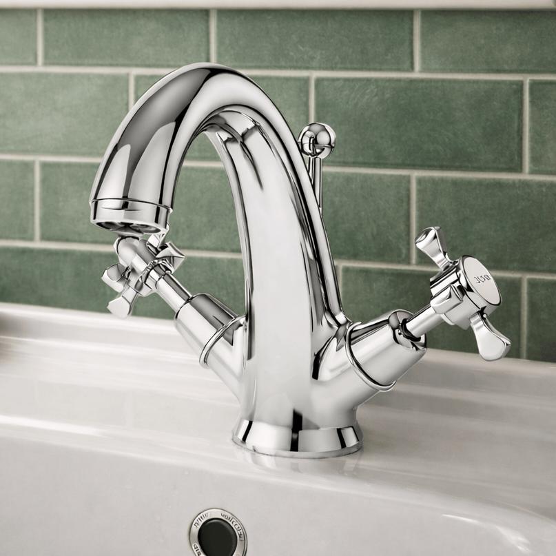 Aquarius Bathrooms Mono Basin Tap Aquarius Medway Mono Basin Mixer Tap with Pop-Up Waste in Chrome