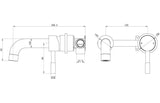 Aquarius Bathrooms Wall Mounted Basin Tap Aquarius Zanelli Wall Mounted Basin Mixer Tap