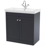 Aquarius Bathrooms Floor Standing Vanity Unit Aquarius Leighton 800mm Floor Standing Two Door Vanity Unit with Basin