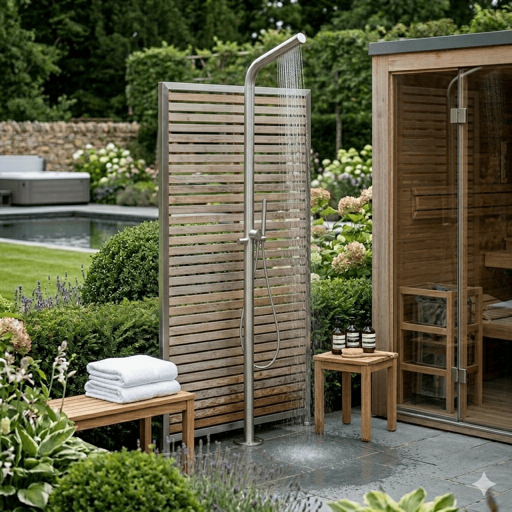 Aquarius Bathrooms Exposed Shower Set Aquarius 316 Stainless Steel Ixora Outdoor Shower with Handset