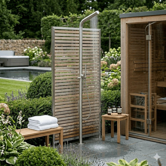 Aquarius Bathrooms Exposed Shower Set Aquarius 316 Stainless Steel Ixora Outdoor Shower with Handset