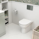 Aquarius Bathrooms Back To Wall Toilet Aquarius Ricardo Rimless Back to Wall Pan and Soft Close Seat AQRC10176BTWPS