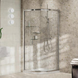 Aquarius Pluvia 8mm Quadrant Single Sliding Shower Door