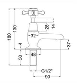 Aquarius Bathrooms Pillar Basin Tap Aquarius Medway Basin Pillar Taps (Pair) in Chrome