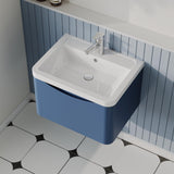 Aquarius Bathrooms Wall Mounted Vanity Unit Aquarius Seren 600mm Wall Mounted One Drawer Vanity Unit with Basin