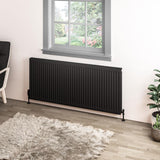 Aquarius Type 11 Compact Panel Radiator In Matt Black