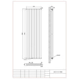 Aquarius Bathrooms Column Radiator Aquarius Athens Double Vertical Column Radiator