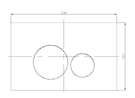 Aquarius Flush Plate Aquarius Drake Flush Plate Round Buttons in Chrome