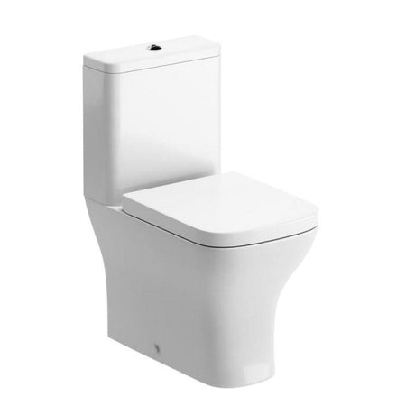 Aquarius Bathrooms Close Coupled Toilet Aquarius Sequoia Fully Shrouded Short Projection Close Coupled Toilet with Wrapover Soft Close Seat