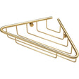 Aquarius Bathrooms Basket Brushed Brass Aquarius Corner Shower Basket