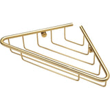 Aquarius Bathrooms Basket Brushed Brass Aquarius Corner Shower Basket