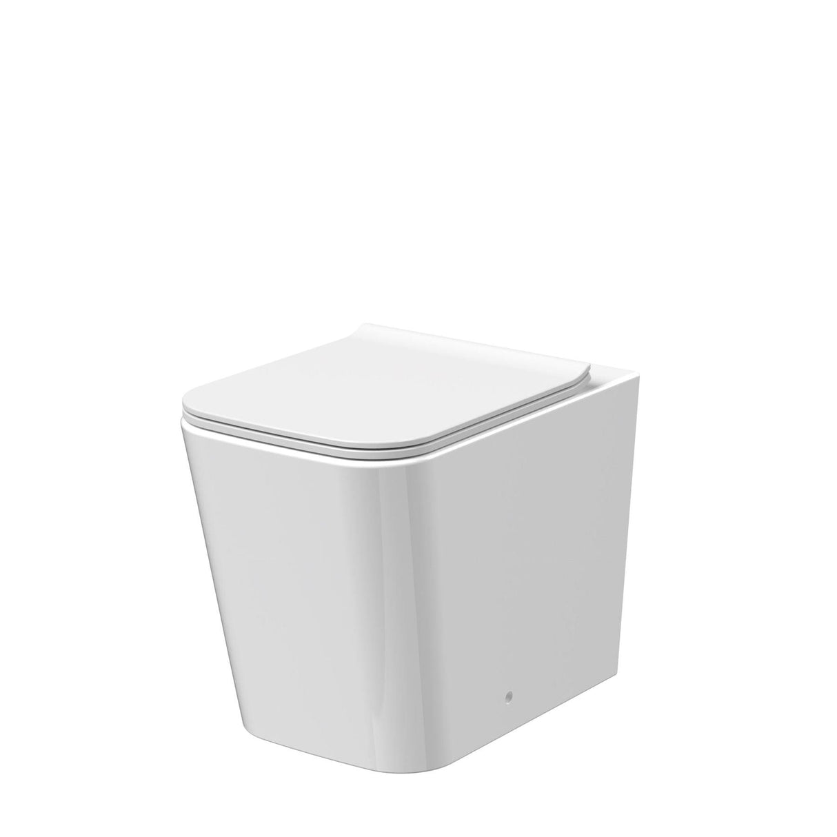 Aquarius Bathrooms Back To Wall Toilet Aquarius Aspect Rimless Back to Wall Square Toilet with Soft Close Seat