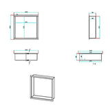 Aquarius Bathrooms Shelf Aquarius Shower Niche