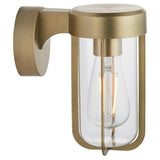 Aquarius Lumen Lamp Single Wall Light in Brushed Brass