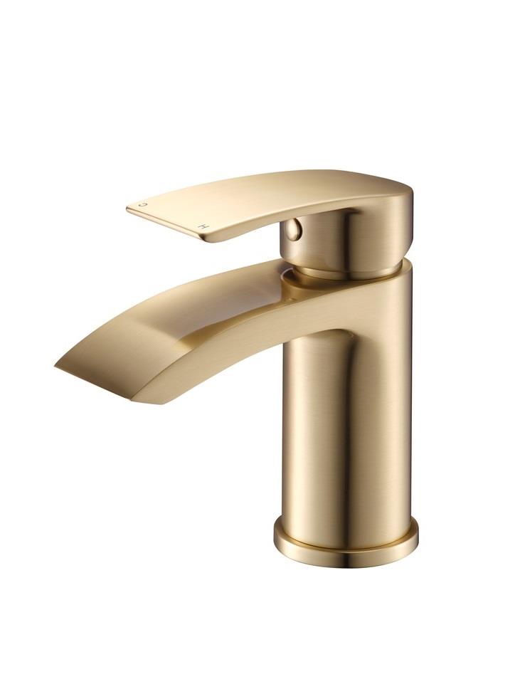 Aquarius Arc Mono Basin Mixer Tap with Waste