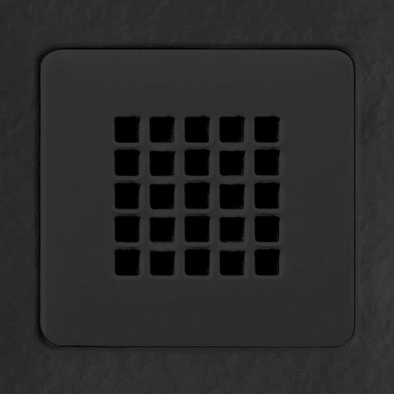 Aquarius Bathrooms Matt Black Aquarius Honiston Colour Matched Shower Waste Grid
