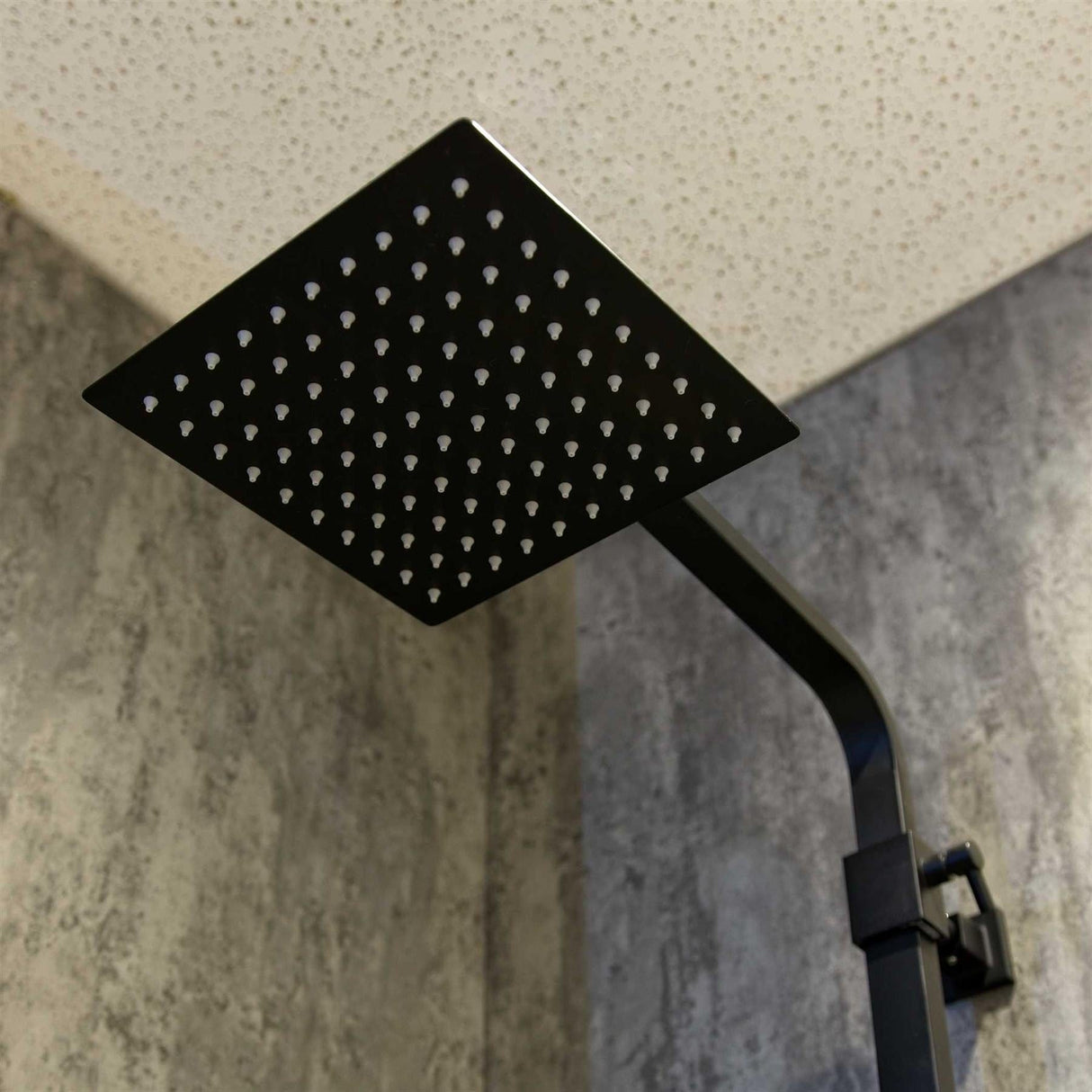 Aquarius Bathrooms Exposed Shower Set Aquarius RainLux Cool Touch Adjustable Square Exposed Shower Valve and Kit