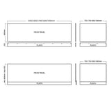 Aquarius Halite Waterproof Front Bath Panel White Gloss 1600mm