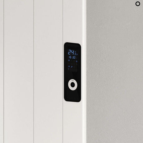 Aquarius Bathrooms Flat Panel Radiator Aquarius DigiTherm Programmable Electric Radiator with LCD Display in White